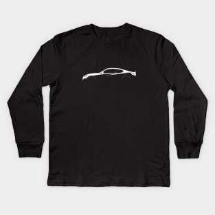 Hyundai Genesis Coupe Silhouette Kids Long Sleeve T-Shirt